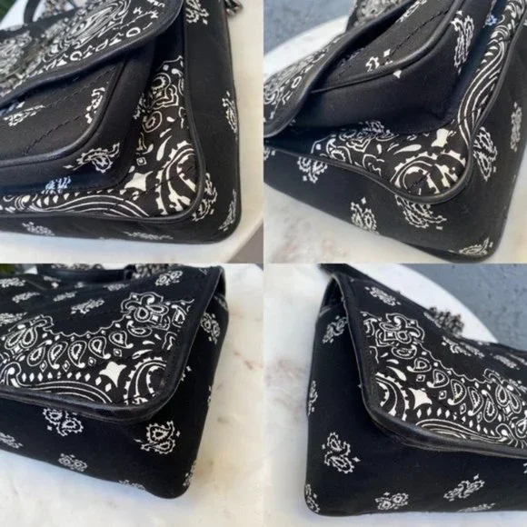 SOLD Saint Laurent YSL Medium Niki Chevron Quilted Bandana Bag - Picture 13 of 16